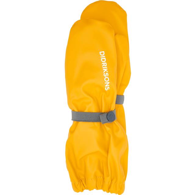 Didriksons Pileglove Fodrade Regnvantar, Oat Yellow, 6 år
