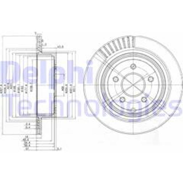 Bromsskiva DELPHI BG4041