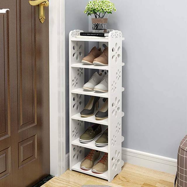 Wooden 5 Pair Shoe Rack - Pvc (5)