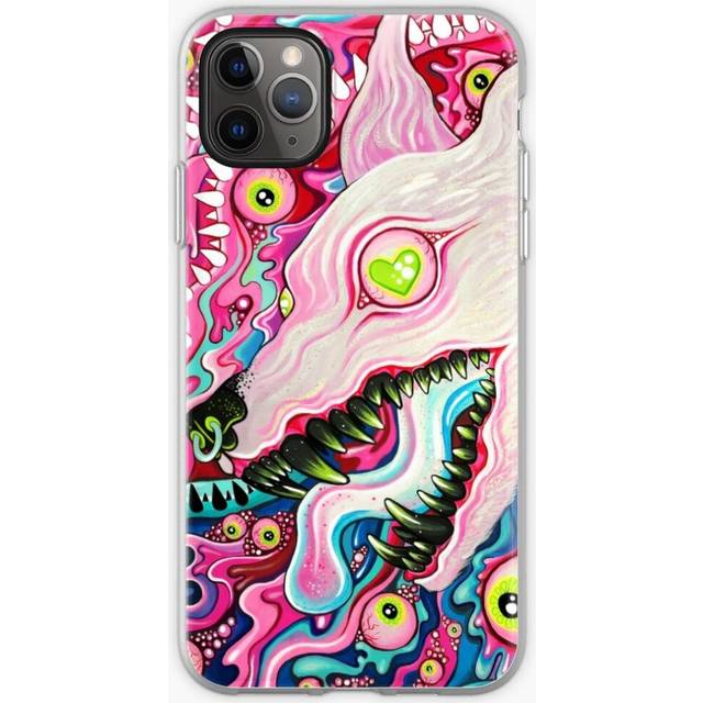 Phone Case Glitterwolf Acrylic Painting for iPhone Samsung 14 13 12 11 Plus Pro Max Galaxy S23 S22 Ultra Note 20 10