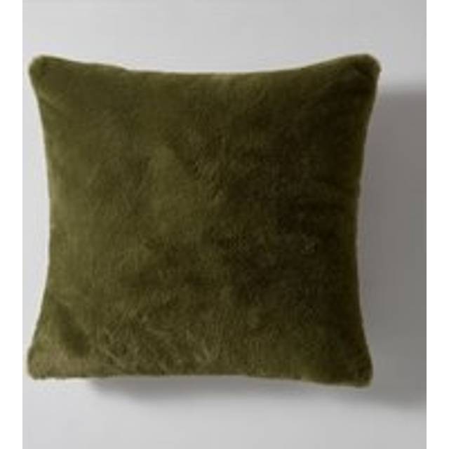Adeline Faux Fur Cushion Cover - Olive