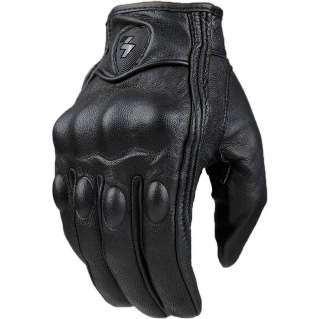 (non perforated, XL) Motorcycle Gloves men women moto leather Carbon cycling winter gloves motorbike motorcross ATV motor New