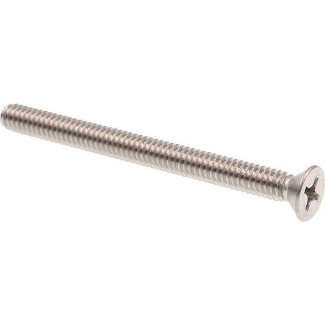 Prime-Line 9002108 Machine Screws  Flat Head  Phillips Drive  1/4 In.-20 X 3 In.  Grade 18-8 Stainless Steel (25 Pack)