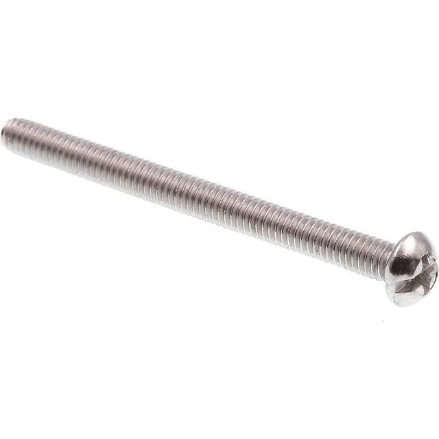 Prime-Line 9003930 Machine Screw  Round Head  Slotted/Phillips Combo  #8-32 X 2 in  Grade 18-8 Stainless Steel  Pack of 100