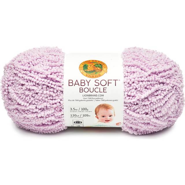 Lion Brand Yarn Baby Soft Boucle Yarn  Lavender