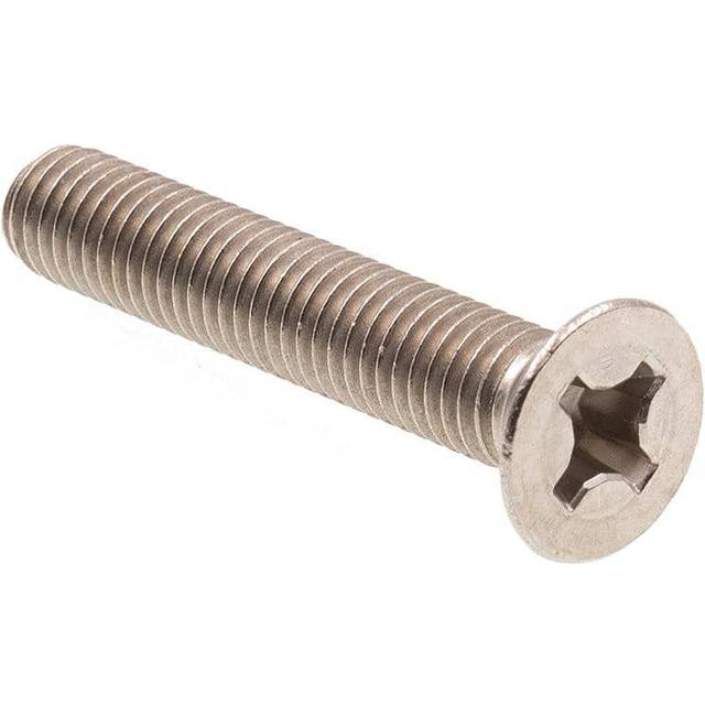 Prime-Line 9121778 Machine Screw  Flat Head Phillips  M8-1.25 X 45mm  Grade A2-70 Stainless Steel  Pack of 10