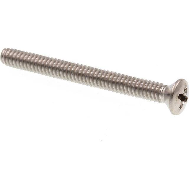 Prime-Line 9011093 Machine Screw  Oval Head Phillips  #10-24 X 2 in  Grade 18-8 Stainless Steel  Pack of 20
