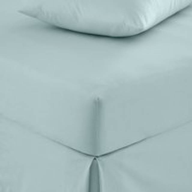 Pure Cotton Fitted Sheet - Duck Egg