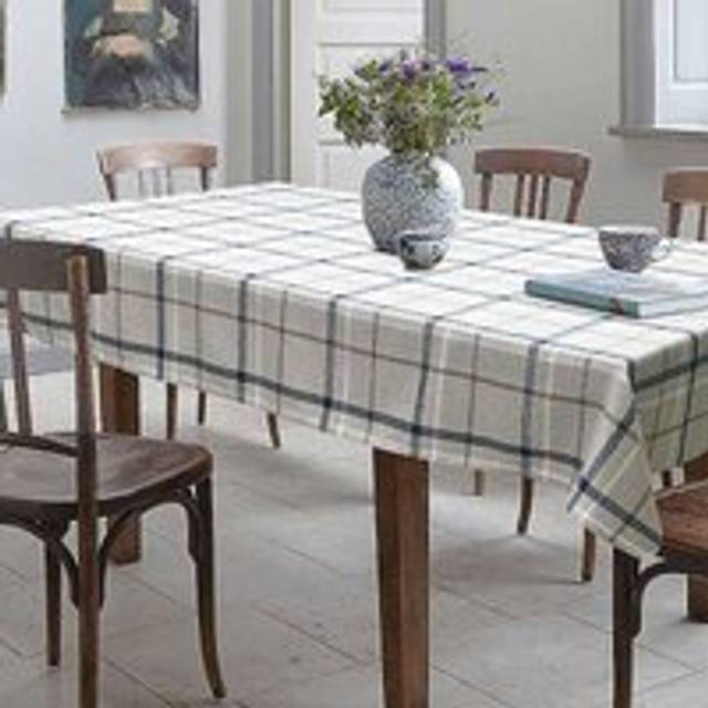 Home Curtains Hudson Check Tablecloth - Blue