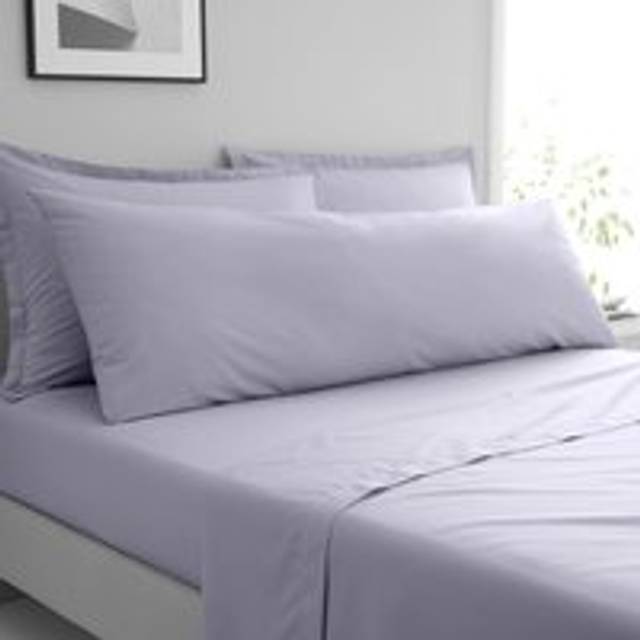 Pure Cotton Large Body Pillowcase - Lavender