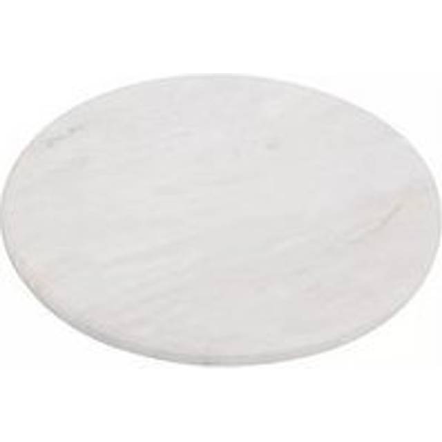 Premier Housewares Round White Marble Chopping Board