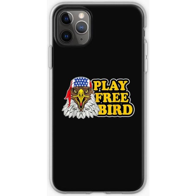 Phone Case Play Free Bird Eagle American Flag Patriotic 4th Of July for iPhone Samsung 14 13 12 11 Plus Pro Max Galaxy S23 S22 Ultra Note 20 10