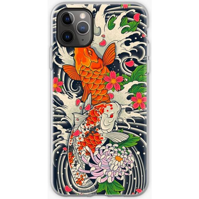 Phone Case Koi Fish Pond  for iPhone Samsung 14 13 12 11 Plus Pro Max Galaxy S23 S22 Ultra Note 20 10