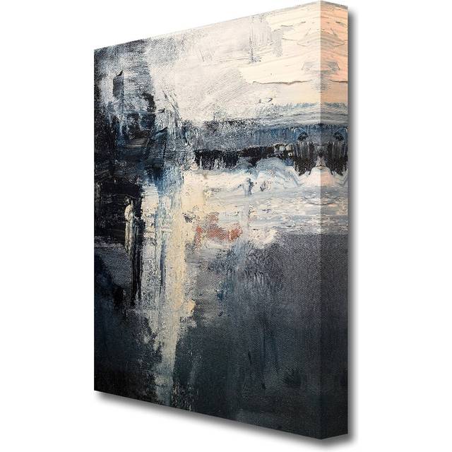 &#39;The Line of Black&#39; Painting Print on Canvas (50.8 cm H x 35.6 cm W)