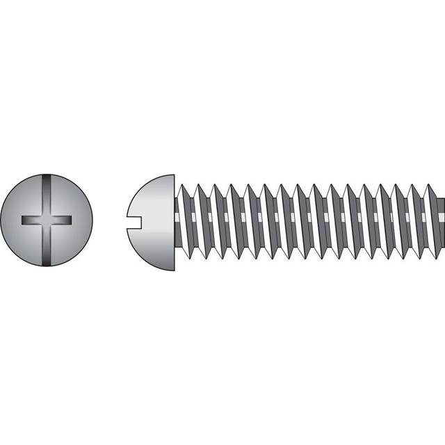 The Hillman Group 90185 8-32-Inch x 3/4-Inch Round Head Combo Machine Screw  100-Pack  Zinc
