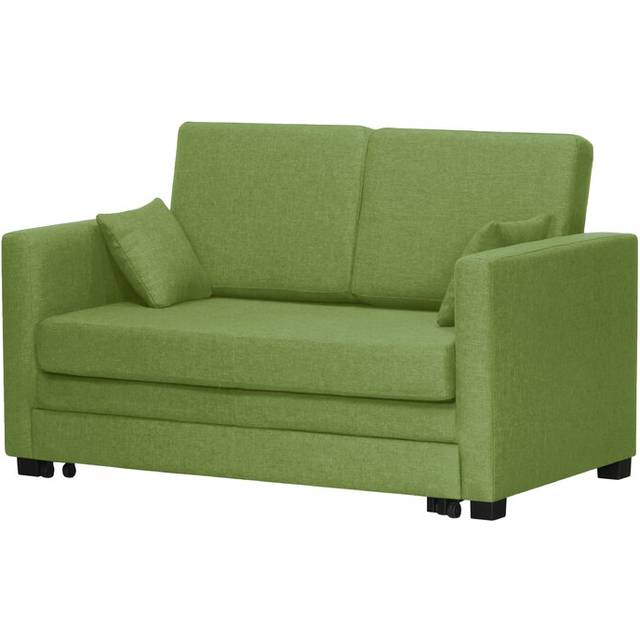 Ash Hill 2 Seater Fold Out Sofa Bed - Green (86cm H X 140cm W X 80cm D)