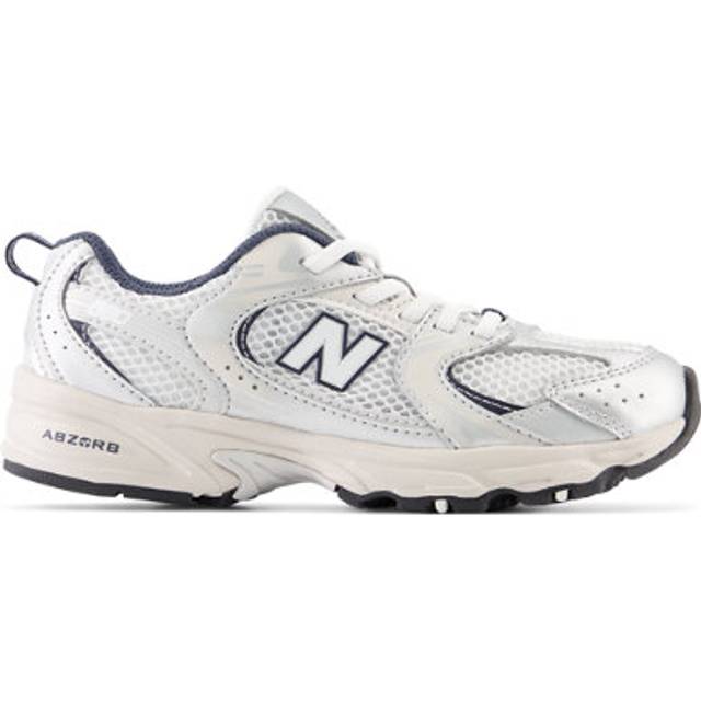 New Balance Kids' 530 Bungee in Grey/Blue/Beige Synthetic, size 10.5