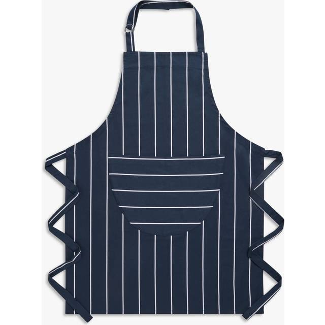 John Lewis Classic Butcher Stripe Apron, Navy