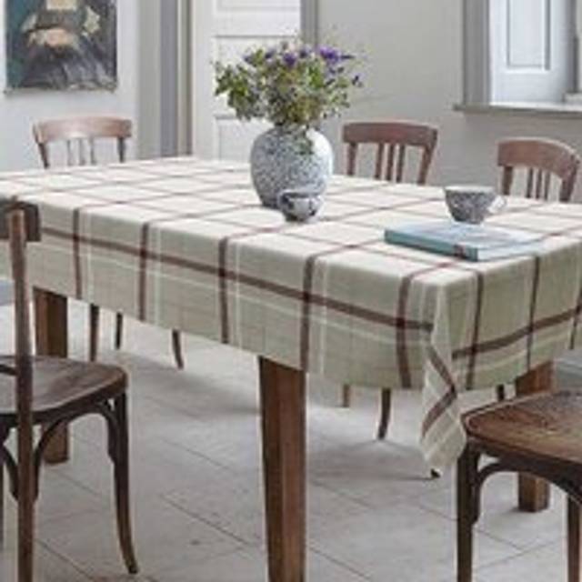 Home Curtains Hudson Check Tablecloth - Red