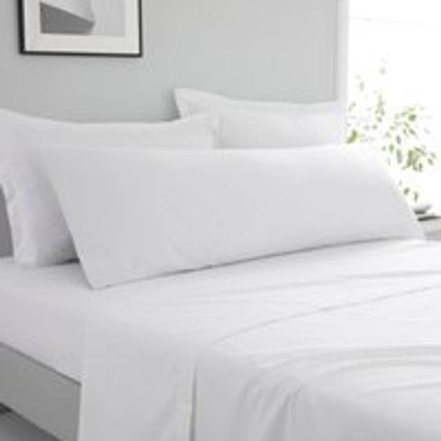Pure Cotton Large Body Pillowcase - White