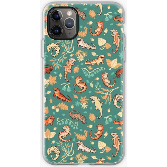 Phone Case Autumn geckos in green for iPhone Samsung 14 13 12 11 Plus Pro Max Galaxy S23 S22 Ultra Note 20 10