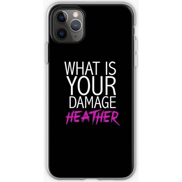 "Phone Case ""What is your damage, Heather?"" Heathers for iPhone Samsung 14 13 12 11 Plus Pro Max Galaxy S23 S22 Ultra Note 20 10"