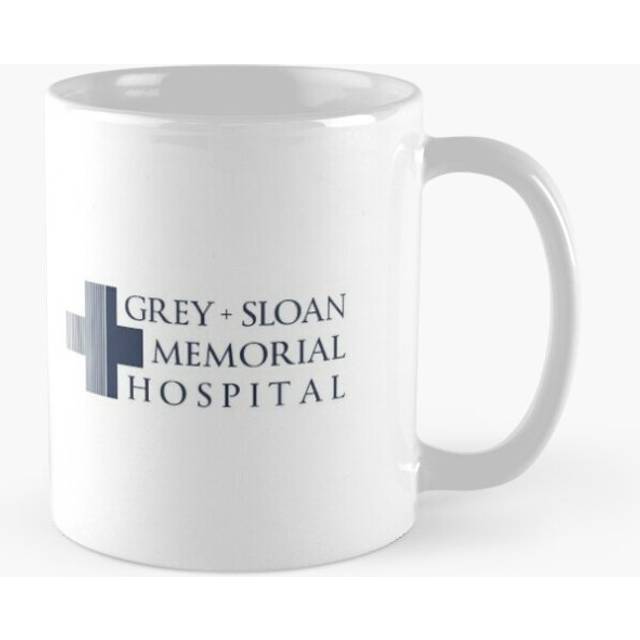 Mugs 11oz Grey + Sloan Memorial Hospital Logo Blue Print Coffee Ceramic Mug Funny Anniversary Novelty Christmas Gift