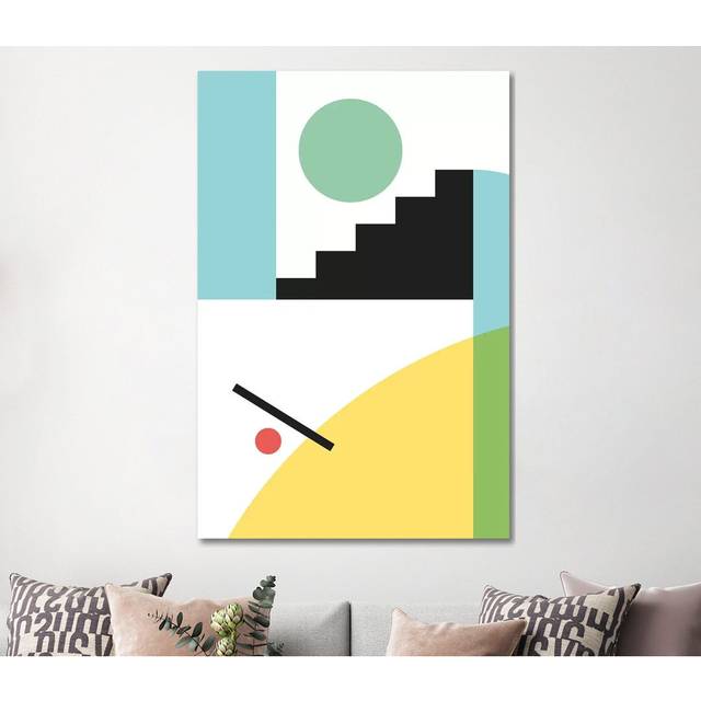 Watercolor Rainbow I - Square by Nouveau Prints - Wrapped Canvas Art Prints (152.4cm H x 101.6cm W x 3.81cm D)