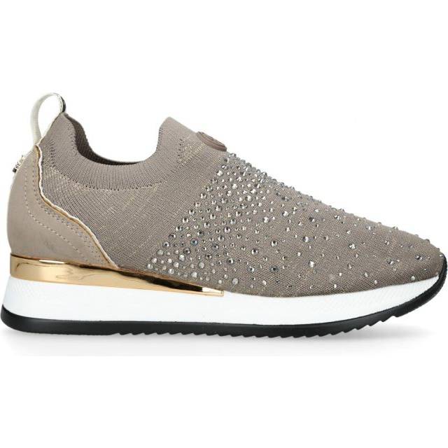 KG Kurt Geiger Womens Lara Sneakers - Gold Fabric - Size UK 3