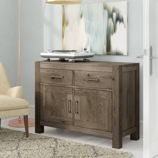 Bowenfels Narrow Sideboard - Dark Oak (82cm H X 110cm W X 46.5cm D)