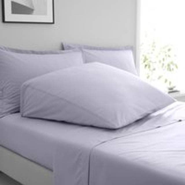 Pure Cotton Wedge Pillowcase - Lavender