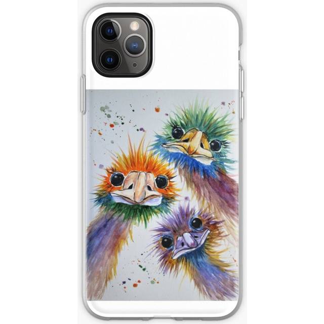 Phone Case Funky Emu Bird Trio for iPhone Samsung 14 13 12 11 Plus Pro Max Galaxy S23 S22 Ultra Note 20 10