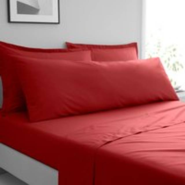 Pure Cotton Large Body Pillowcase - Red