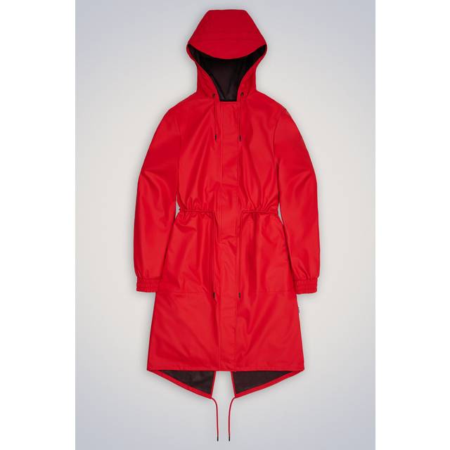 Rains - Regnparkas String W Parka - Röd