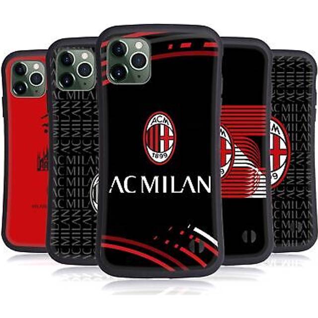 Official ac milan crest patterns hybrid case for apple iphones phones