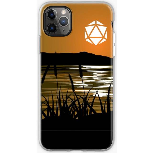 Phone Case Marshland and Lake D20 Dice Sun RPG Sunset Roleplaying for iPhone Samsung 14 13 12 11 Plus Pro Max Galaxy S23 S22 Ultra Note 20 10