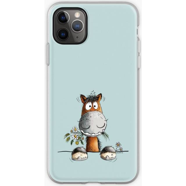 Phone Case Funny Horse With Flowers for iPhone Samsung 14 13 12 11 Plus Pro Max Galaxy S23 S22 Ultra Note 20 10