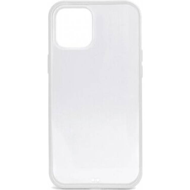 Protective cover made of silicone in white transparent case for iphone 12 pro