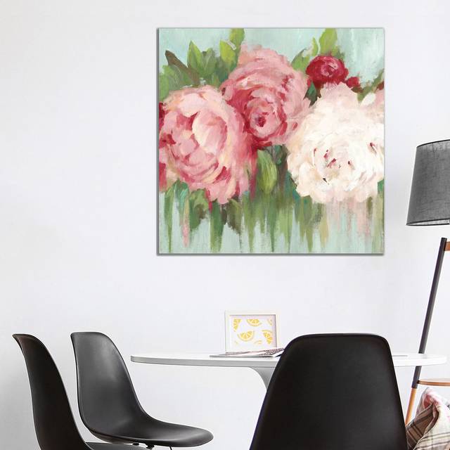 Lovely Peony by Asia Jensen - Wrapped Canvas Painting (93.98cm H X 93.98cm W)