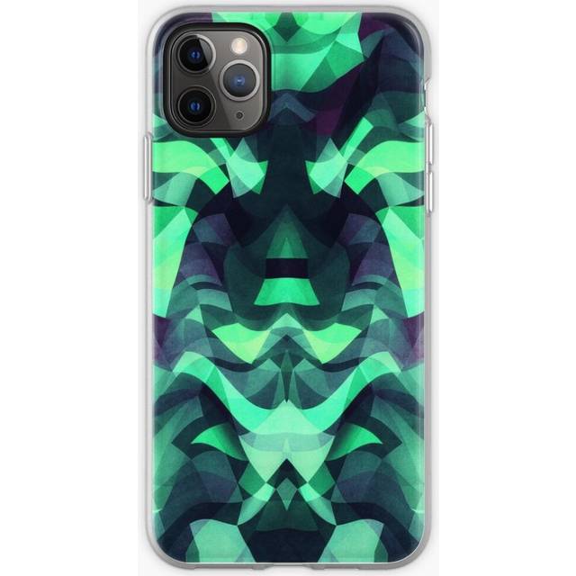 Phone Case Abstract Surreal Chaos theory in Modern poison turquoise green for iPhone Samsung 14 13 12 11 Plus Pro Max Galaxy S23 S22 Ultra Note 20 10