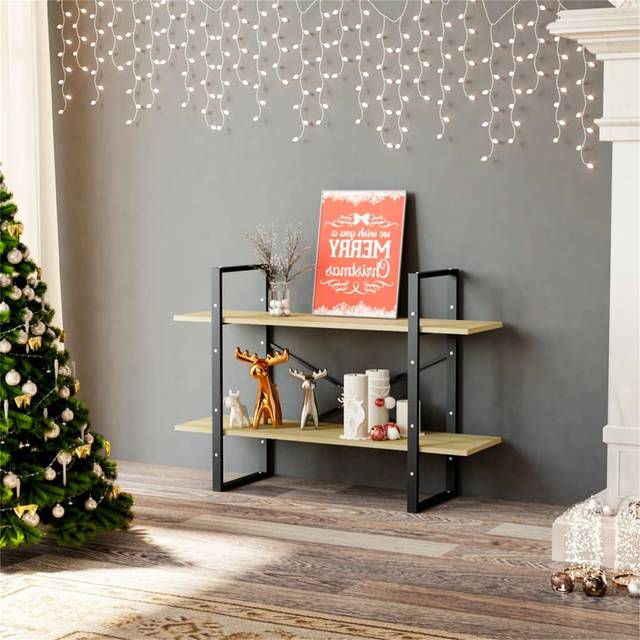 High Cabinet Ladder Bookcase - Brown (70cm H X 100cm W X 30cm D)