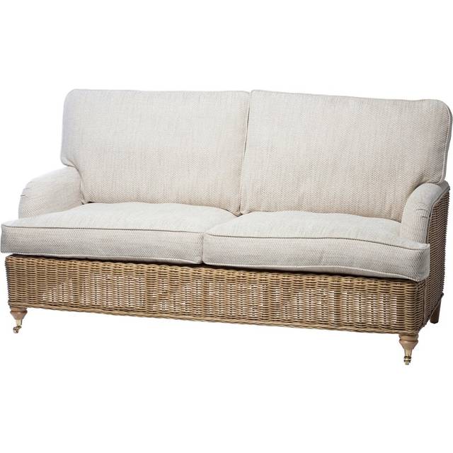Highland Dunes Aliyah 3 Seater Conservatory Sofa Cream 110cm H X 194cm W X 93cm D