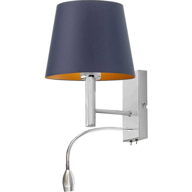 Schexnayder 2 - Light LED Armed Sconce - Navy