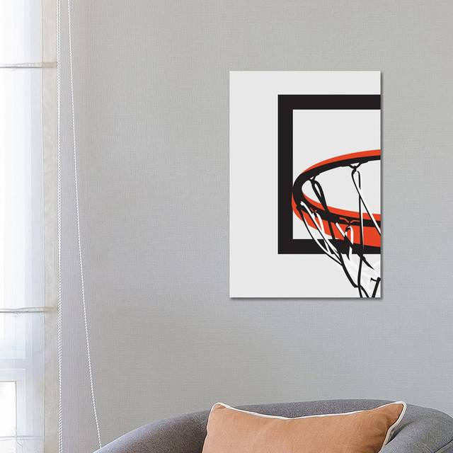 Basketball Hoop - Wrapped Canvas Painting (66.04cm H x 45.72cm W x 1.91cm D)