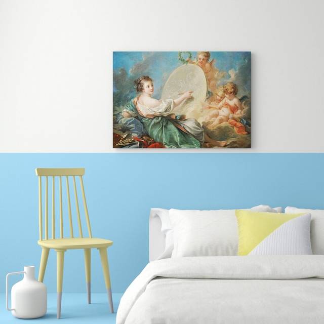 &#39;Painting of a Cupid&#39; by Francois Boucher Painting Print on Canvas (70cm H x 100cm W)