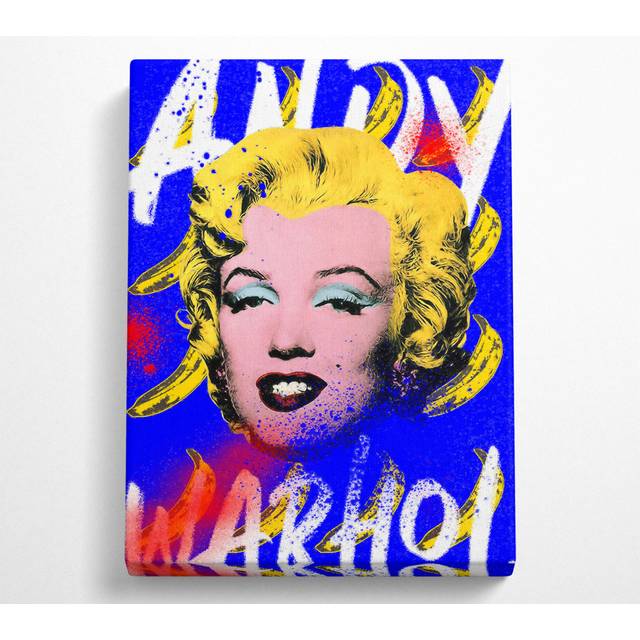 Andy Warhol Marilyn Monroe - Wrapped Canvas Graphic Art (51cm H x 37cm W x 10cm D)