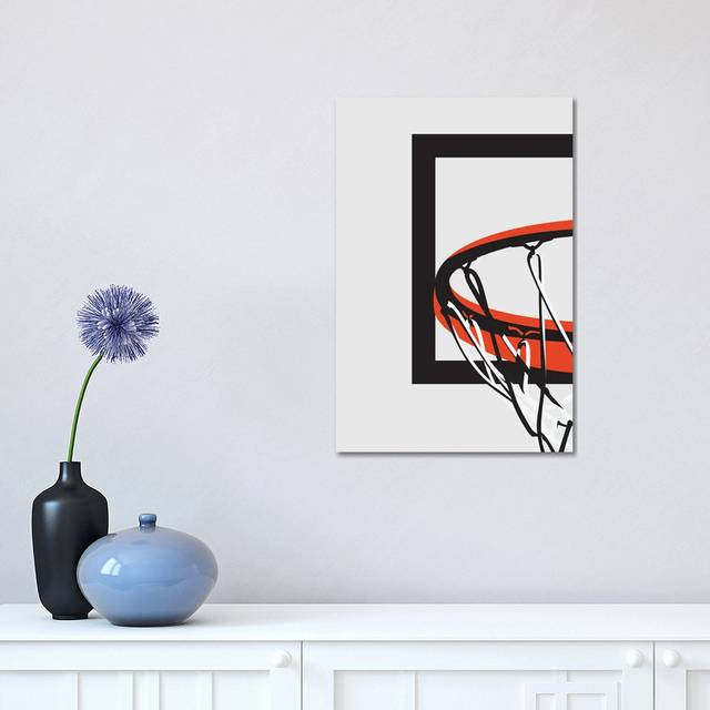 Basketball Hoop - Wrapped Canvas Painting (45.72cm H x 30.48cm W x 1.91cm D)