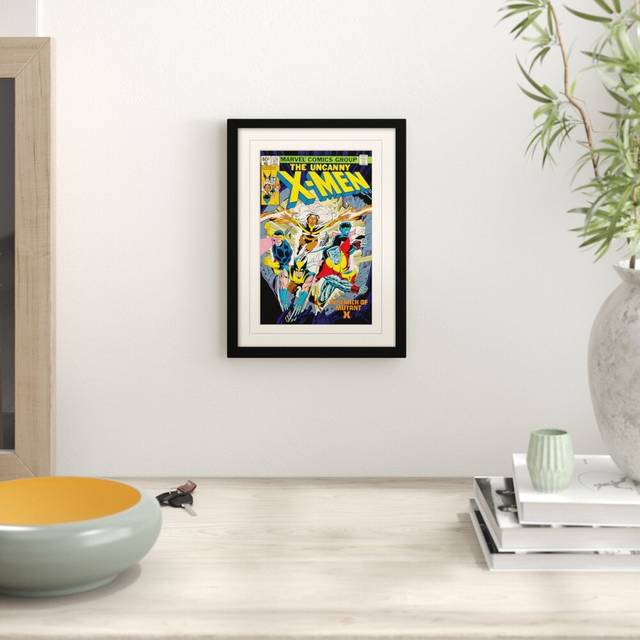 Mutant X - X-Men Framed Vintage Advertisement - Blue;Black;Yellow (40cm H X 30cm W)