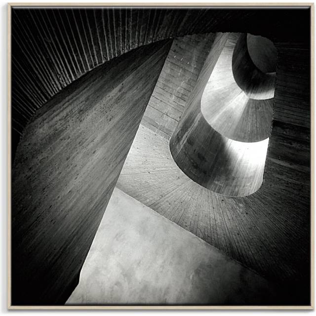 'Stair Lights' Framed Photograph on Canvas (76cm H x 76cm W)
