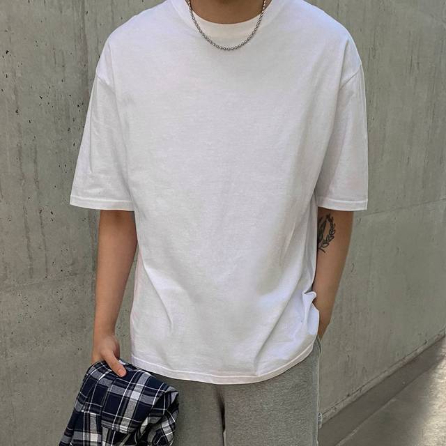 DAZY Men Drop Shoulder Plain T Shirt Summer,Fall Clothes